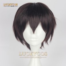 画像1: 文豪ストレイドッグス だざい おさむ 太宰治 コスプレウィッグ かつら 専用ネット付 (1)