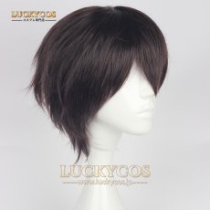 画像2: 文豪ストレイドッグス だざい おさむ 太宰治 コスプレウィッグ かつら 専用ネット付 (2)