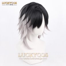 画像2: 刀剣乱舞-ONLINE- 実休光忠 じっきゅうみつただ コスプレウィッグ かつら 専用ネット付 (2)