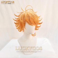 画像2: 約束のネバーランド エマ コスプレウィッグ かつら 専用ネット付 (2)